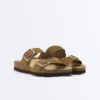 Buckle Split-Leather Slides Buckle Split-Leather Slides
