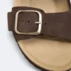 Buckle Split-Leather Slides Buckle Split-Leather Slides