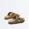 Buckle Split-Leather Slides Buckle Split-Leather Slides