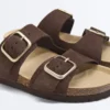 Buckle Split-Leather Slides Buckle Split-Leather Slides
