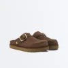 Buckled Split-Leather Mules Buckled Split-Leather Mules