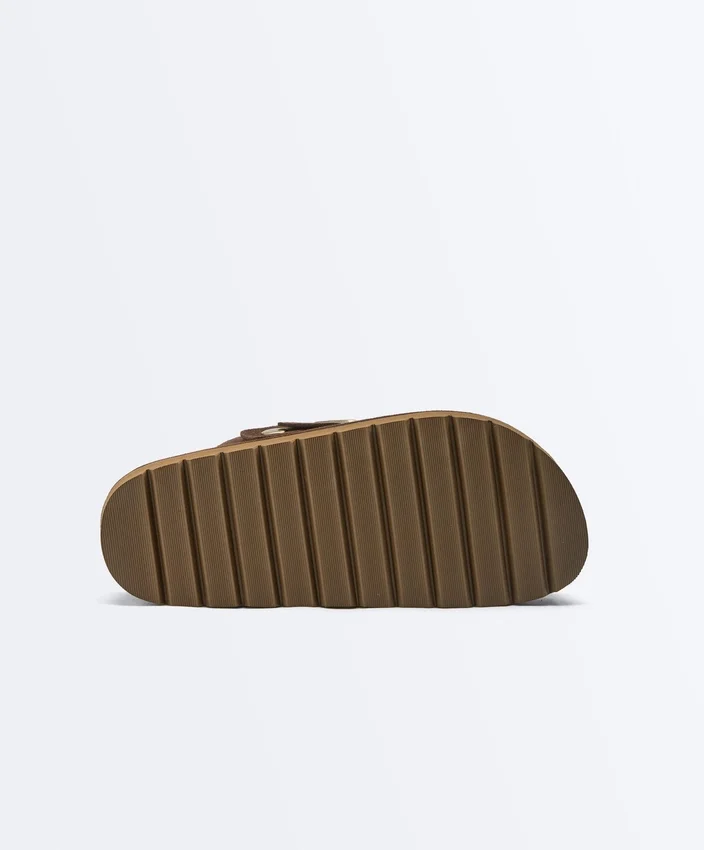 Buckled Split-Leather Mules Buckled Split-Leather Mules