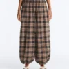 Check Cotton-Blend Bloomer Trousers Check Cotton-Blend Bloomer Trousers