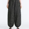 Check Cotton Bloomer Trousers Check Cotton Bloomer Trousers