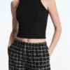 Check Cotton Bloomer Trousers Check Cotton Bloomer Trousers