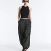Check Cotton Bloomer Trousers Check Cotton Bloomer Trousers