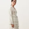 Check Linen and Lyocell Blend Kimono Shirt Check Linen and Lyocell Blend Kimono Shirt