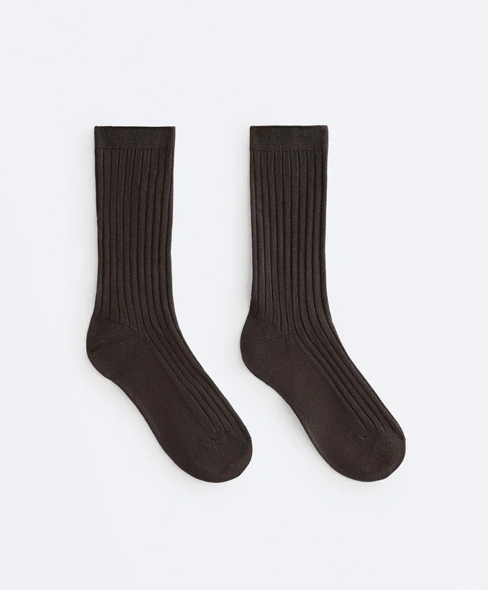 Classic Rib Silk Blend Sock Classic Rib Silk Blend Sock