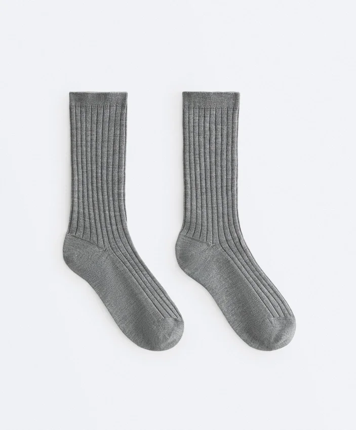 Classic Rib Silk Blend Sock Classic Rib Silk Blend Sock