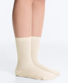 Classic Rib Silk Blend Sock