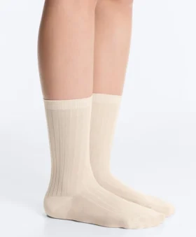 Classic Rib Silk Blend Sock