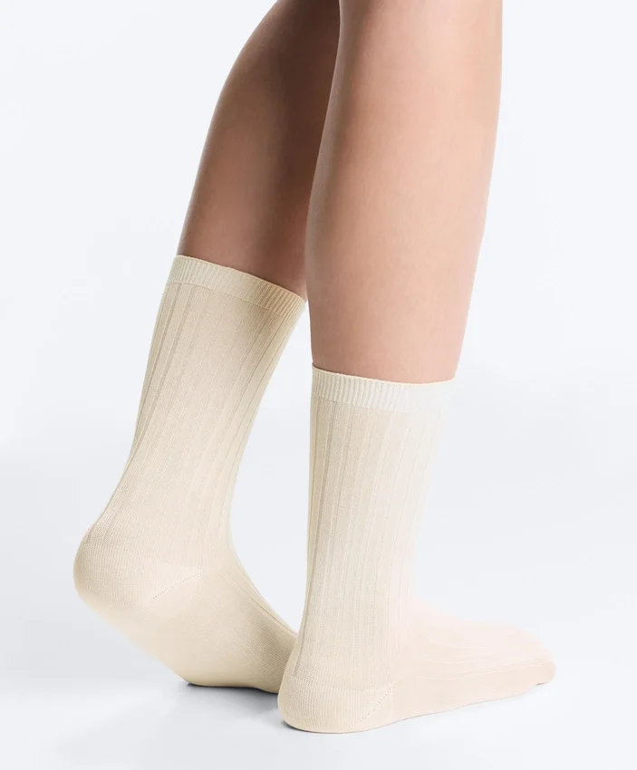 Classic Rib Silk Blend Sock Classic Rib Silk Blend Sock