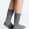 Classic Rib Silk Blend Sock Classic Rib Silk Blend Sock