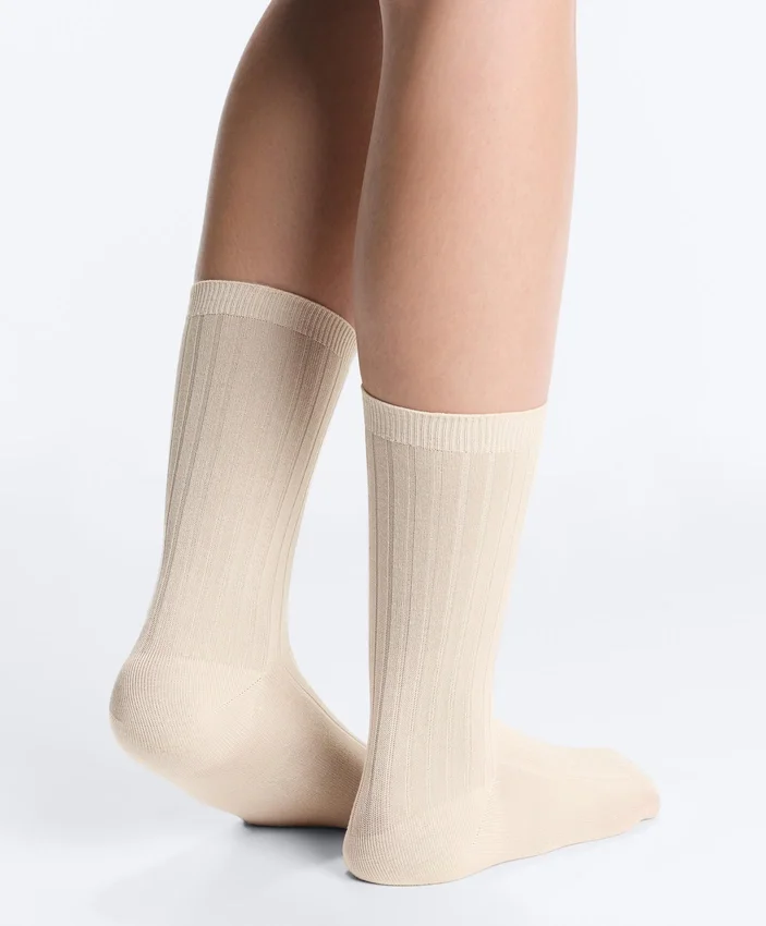 Classic Rib Silk Blend Sock Classic Rib Silk Blend Sock