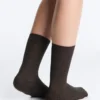 Classic Rib Silk Blend Sock Classic Rib Silk Blend Sock
