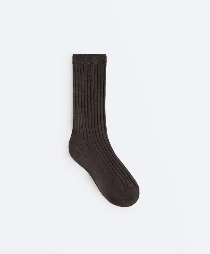Classic Rib Silk Blend Sock Classic Rib Silk Blend Sock