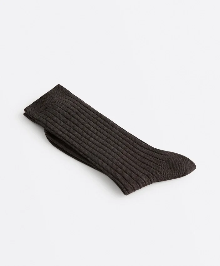 Classic Rib Silk Blend Sock Classic Rib Silk Blend Sock