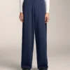 Cocoon Trousers with Side Pleat and Brushed Modal Cocoon Trousers with Side Pleat and Brushed Modal