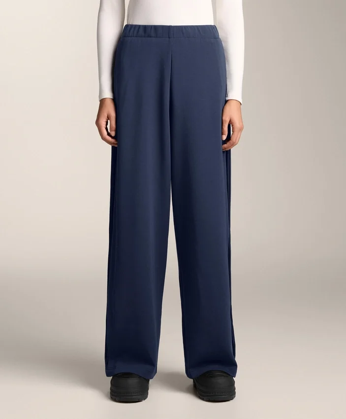Cocoon Trousers with Side Pleat and Brushed Modal Cocoon Trousers with Side Pleat and Brushed Modal