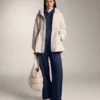 Cocoon Trousers with Side Pleat and Brushed Modal Cocoon Trousers with Side Pleat and Brushed Modal