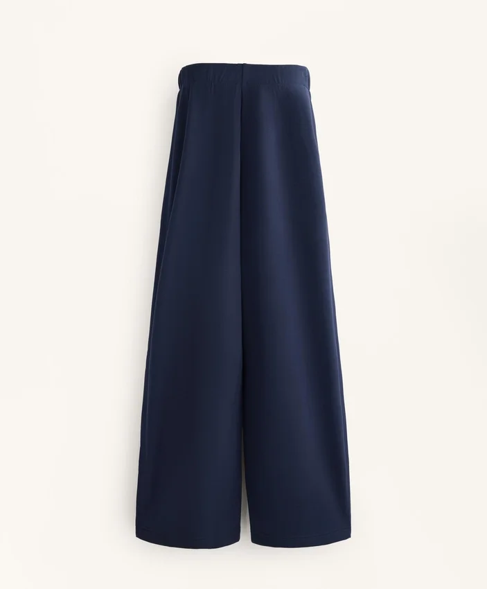 Cocoon Trousers with Side Pleat and Brushed Modal Cocoon Trousers with Side Pleat and Brushed Modal