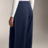 Cocoon Trousers with Side Pleat and Brushed Modal Cocoon Trousers with Side Pleat and Brushed Modal