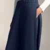 Cocoon Trousers with Side Pleat and Brushed Modal Cocoon Trousers with Side Pleat and Brushed Modal