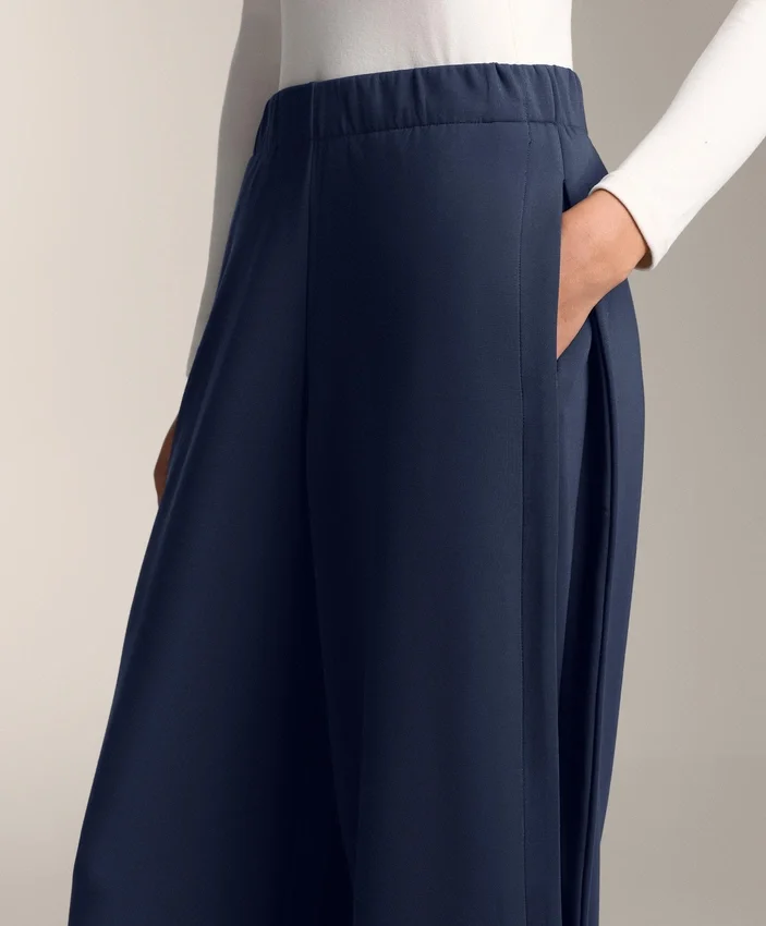 Cocoon Trousers with Side Pleat and Brushed Modal Cocoon Trousers with Side Pleat and Brushed Modal
