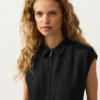 Collared Cotton Long Jumpsuit Collared Cotton Long Jumpsuit