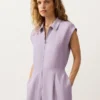 Collared Cotton Long Jumpsuit Collared Cotton Long Jumpsuit