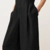 Collared Cotton Long Jumpsuit Collared Cotton Long Jumpsuit