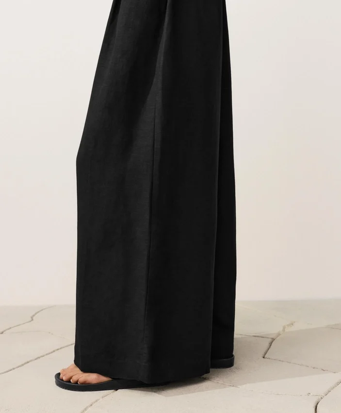 Collared Cotton Long Jumpsuit Collared Cotton Long Jumpsuit