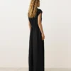 Collared Cotton Long Jumpsuit Collared Cotton Long Jumpsuit