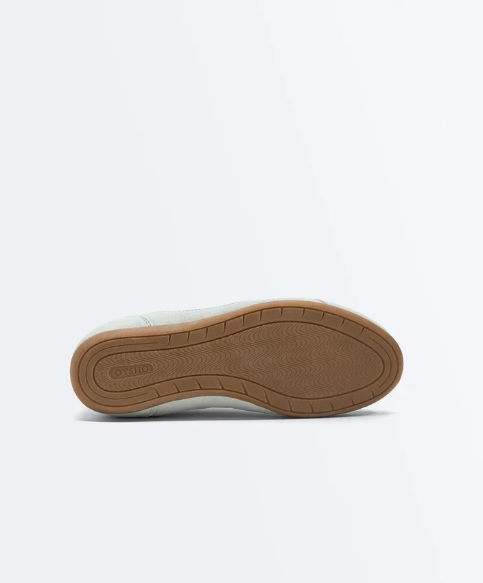 Combined Split-Leather and Fabric Trainers Combined Split-Leather and Fabric Trainers