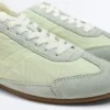 Combined Split-Leather and Fabric Trainers Combined Split-Leather and Fabric Trainers