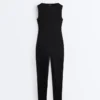 Comfortlux Boat Neck Long Jumpsuit Comfortlux Boat Neck Long Jumpsuit