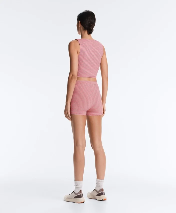 Comfortlux High-Rise 5Cm Striped Hot Pants Comfortlux High-Rise 5Cm Striped Hot Pants