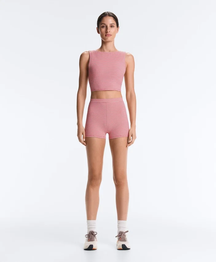 Comfortlux High-Rise 5Cm Striped Hot Pants Comfortlux High-Rise 5Cm Striped Hot Pants