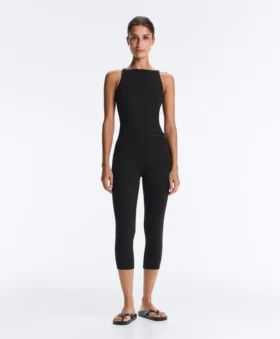 Comfortlux Capri Jumpsuit with Belt