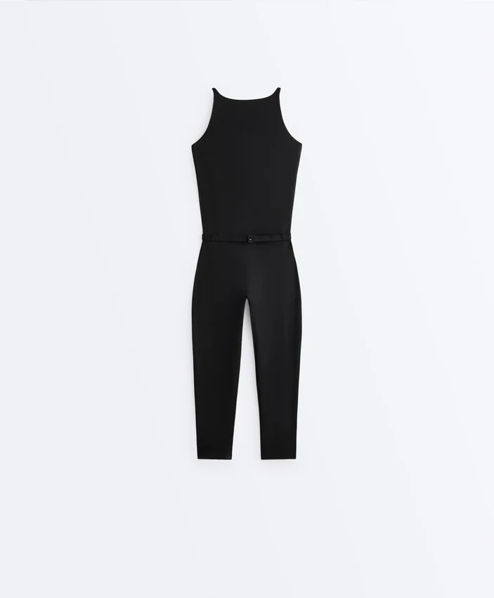 Comfortlux Capri Jumpsuit with Belt Comfortlux Capri Jumpsuit with Belt