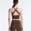 Comfortlux Contrast Crossover Back Tank Top Comfortlux Contrast Crossover Back Tank Top
