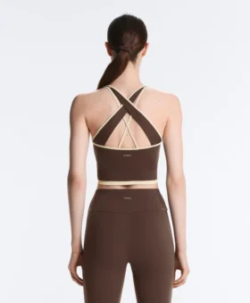 Comfortlux Contrast Crossover Back Tank Top