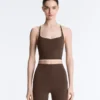 Comfortlux Contrast Crossover Back Tank Top Comfortlux Contrast Crossover Back Tank Top