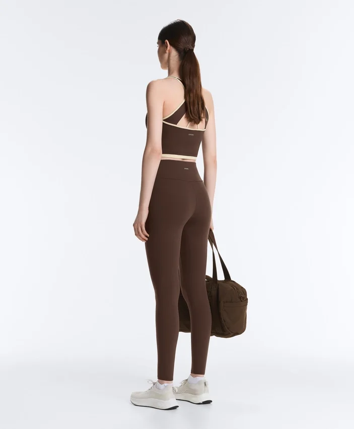 Comfortlux Contrast Crossover Back Tank Top Comfortlux Contrast Crossover Back Tank Top