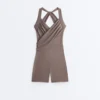 Comfortlux Crossover Short Jumpsuit Comfortlux Crossover Short Jumpsuit