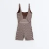 Comfortlux Gingham Short Jumpsuit