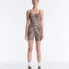 Comfortlux Gingham Short Jumpsuit