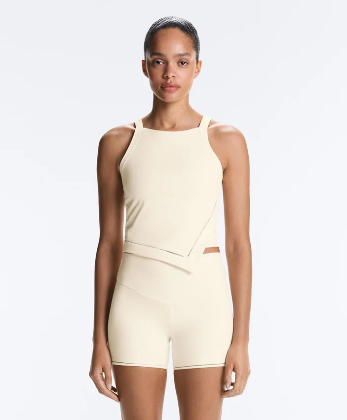 Comfortlux Halterneck Tank Top with Hemstitch Comfortlux Halterneck Tank Top with Hemstitch