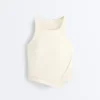 Comfortlux Halterneck Tank Top with Hemstitch Comfortlux Halterneck Tank Top with Hemstitch