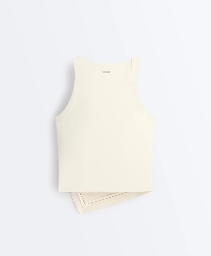 Comfortlux Halterneck Tank Top with Hemstitch Comfortlux Halterneck Tank Top with Hemstitch